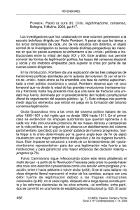 Crisi, legittimazione, consenso, Bologna, II Mulino, 2003, pp.417.