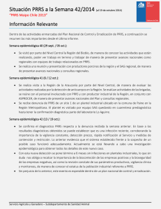 Actualización PRRS. Informe hasta semana 42