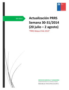 Actualización PRRS. Informe hasta semanas 30-31