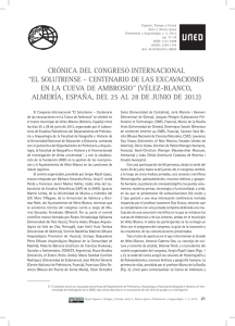 El Congreso Internacional “El Solutrense – Centenario