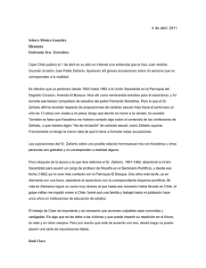 carta de Raúl Claro a CIPER refutando la acusación de Zañartu