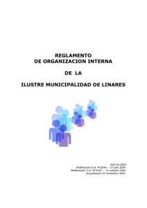 Reglamento Interno de la Municipalidad de Linares