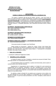 REPÚBLICA DE CHILE PROVINCIA DE LINARES MUNICIPALIDAD DE LINARES Secretaría Municipal