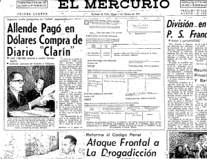 El Mercurio el 4 de febrero de 1975