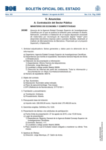 BOLETÍN OFICIAL DEL ESTADO V. Anuncios A. Contratación del Sector Público 24340