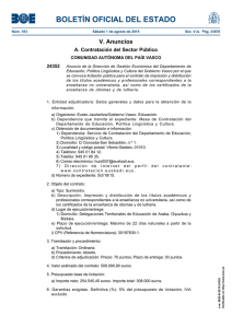 BOLETÍN OFICIAL DEL ESTADO V. Anuncios A. Contratación del Sector Público 24352