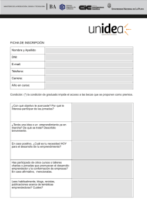 Ficha Inscripcion UNIDEA