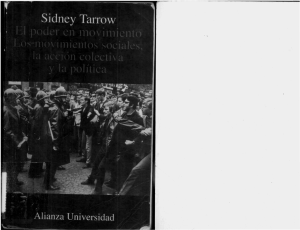 Sidey Tarrow – El poder en movimiento. Los movimientos sociales la accion colectiva y la politica