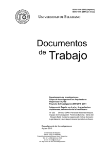 Grupo de Investigaciones en Arquitecturas Hispánicas FAU/UB - Proyecto de Investigación 2009-2010 GIAH - Imágenes de España en el arte y la arquitectura rioplatenses, del neocolonial al neohispano