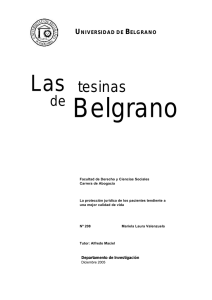 La protección jurídica de los pacientes tendiente a una mejor calidad de vida.