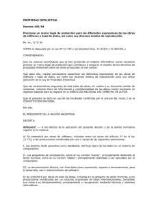 PROPIEDAD INTELECTUAL Decreto 165/94