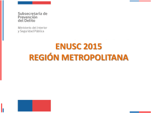 ENUSC 2015 REGIÓN METROPOLITANA