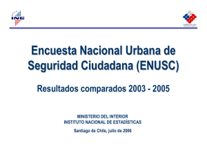 Presentación Síntesis Nacional ENUSC 2005