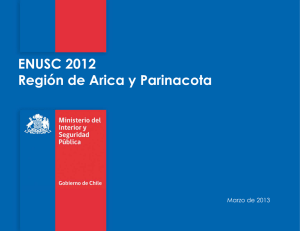 ENUSC 2012 Región de Arica y Parinacota Marzo de 2013