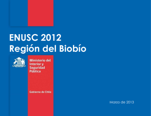 ENUSC 2012 Región del Biobío Marzo de 2013