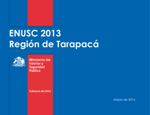 ENUSC 2013 Región de Tarapacá Marzo de 2014