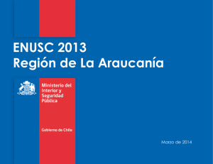 ENUSC 2013 Región de La Araucanía Marzo de 2014