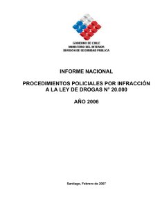 INFORME NACIONAL PROCEDIMIENTOS POLICIALES POR INFRACCIÓN