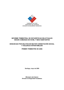 INFORME TRIMESTRAL DE ESTADÍSTICAS DELICTUALES