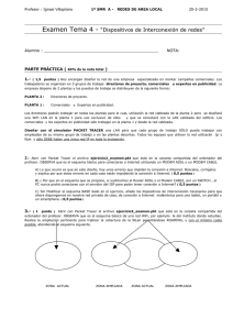 Examen Tema 4 - “Dispositivos de Interconexión de redes” PARTE PRÁCTICA (
