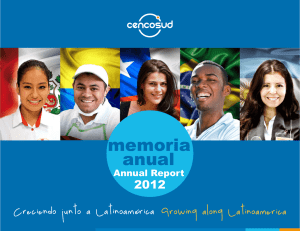 memoria anual 2012 Annual Report