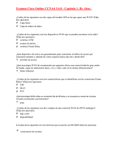 Examen Cisco Online CCNA4 V4.0 - Capitulo 1. By Alen.-
