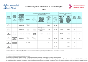 Certificados para la acreditación de niveles de inglés (PDF)