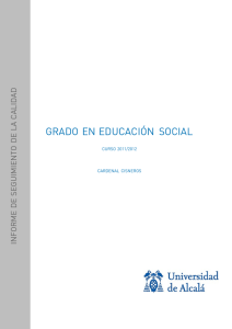 Informe Calidad Grado en Educación Social