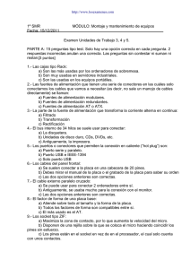 1º SMR  MÓDULO: Montaje y mantenimiento de equipos Fecha: 15/12/2011