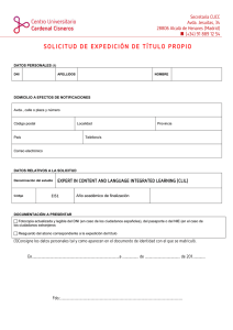 Descargar el formulario de solicitud