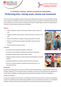 Performing Arts: Mixing Music, Drama and Movement