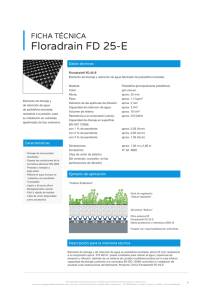 Floradrain FD 25-E FICHA TÉCNICA Datos técnicos
