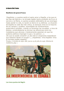 Españoles: a cuantos sentís el santo amor a España, a... las filas del Ejército y la Armada habéis hecho profesión...