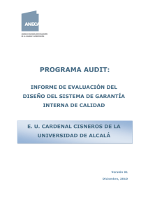 Informe de Evaluación ANECA.