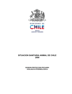 Situación sanitaria animal de Chile, 2008