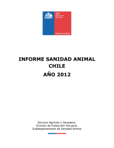 Situación sanitaria animal de Chile, 2012
