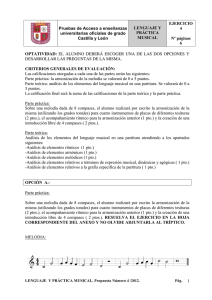 EJERCICIO LENGUAJE Y Pruebas de Acceso a enseñanzas