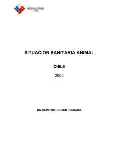 Situación sanitaria animal de Chile, 2005