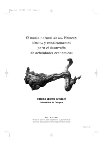 «El medio natural de los Pirineos: límites y condicionantes para el desarrollo de actividades económicas»