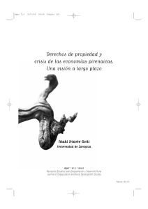 «Derechos de propiedad y crisis de las economías pirenaicas»