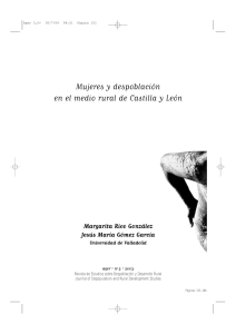  «Mujeres y despoblación en el medio rural de Castilla y León»