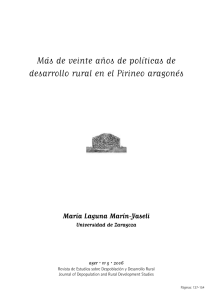  «Más de veinte años de políticas de desarrollo rural en el Pirineo Aragonés»