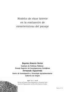 Modelos de clase latente en la evaluación de características del paisaje