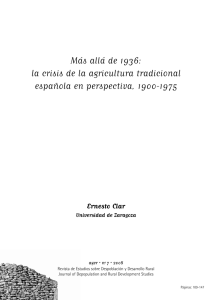 Más allá de 1936: la crisis de la agricultura tradicional española en perspectiva, 1900-1975