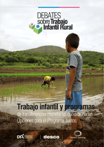 Debates sobre Trabajo Infantil Rural JUNTOS