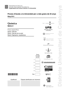 Districte Universitari de Catalunya Química Sèrie 2