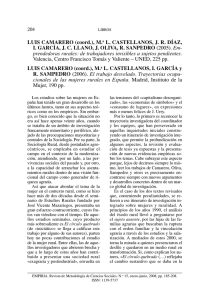 LUIS CAMARERO (coord.), M. L. CASTELLANOS, J. R. DÍAZ,