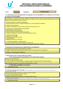 DIRECTRICES Y ORIENTACIONES GENERALES