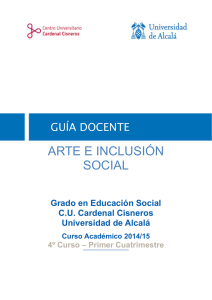 ARTE E INCLUSIÓN SOCIAL (560031)