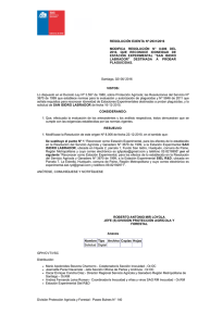 Modifica Resolución N° 8.006 del 2010, que reconoce idoneidad de Estación Experimental “San Isidro Labrador” destinada a probar plaguicidas